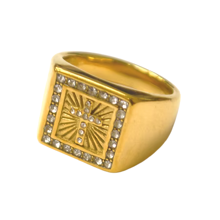 Diamond Cross Ring