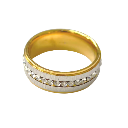 Mixed Metal Diamond Ting