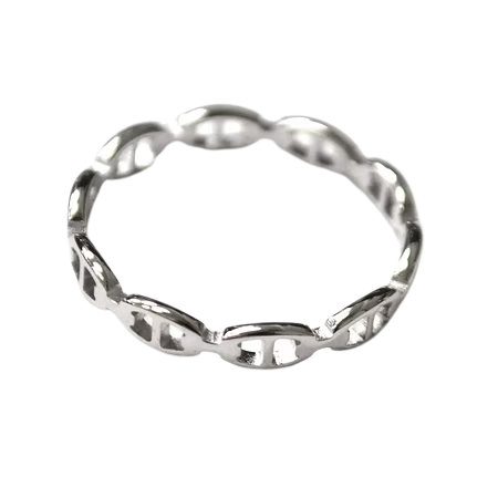 Silver Mariner Chain Ring