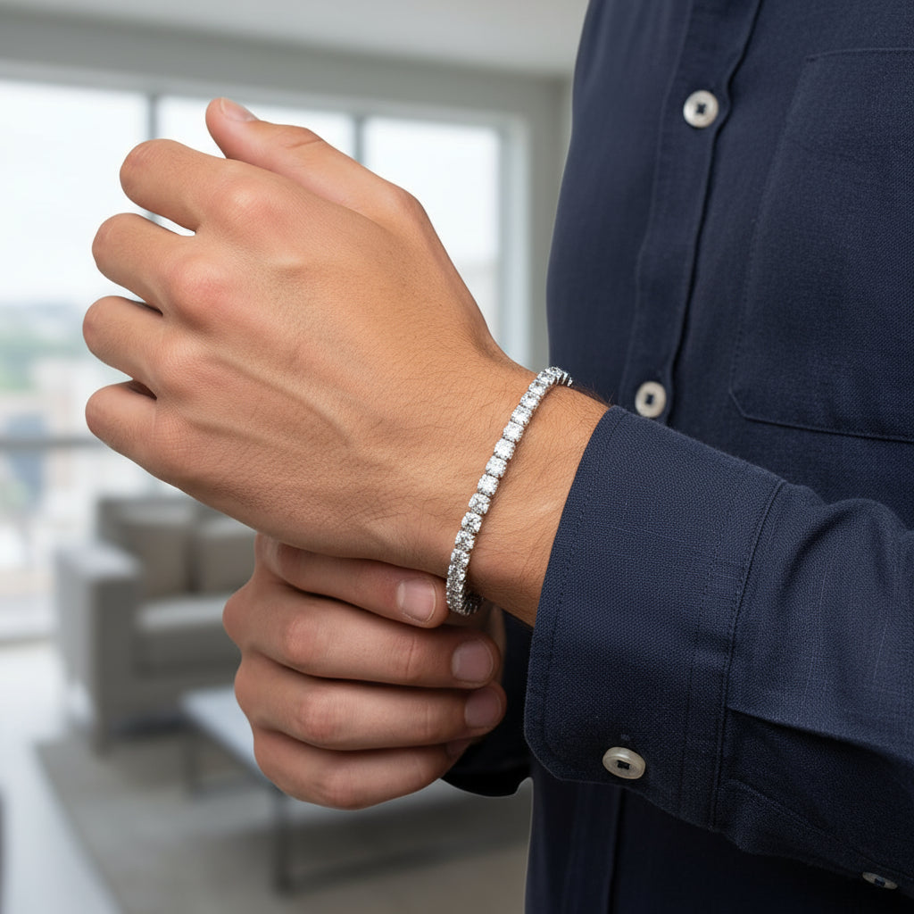 Tennis Bracelet Sterling Silver 4MM