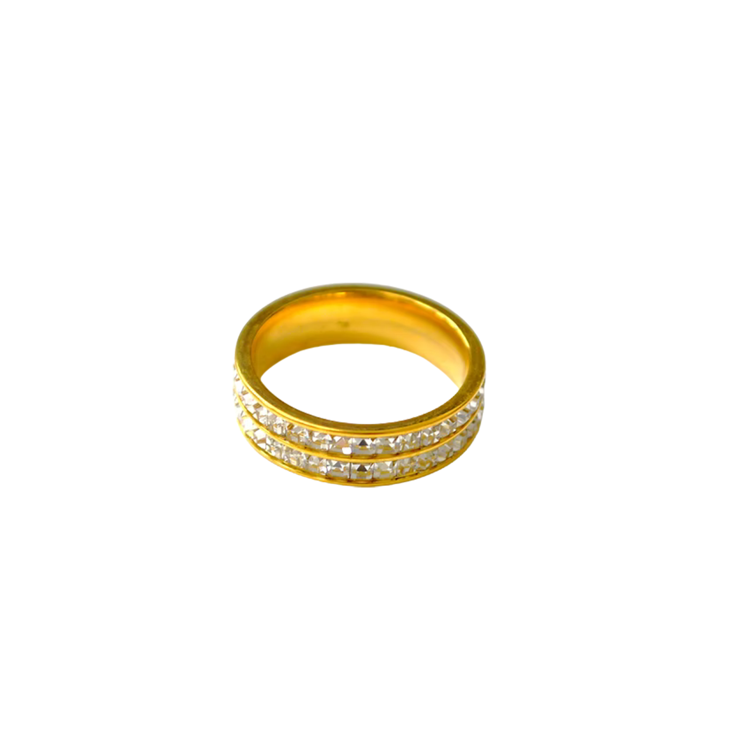 Double Diamond Band RIng