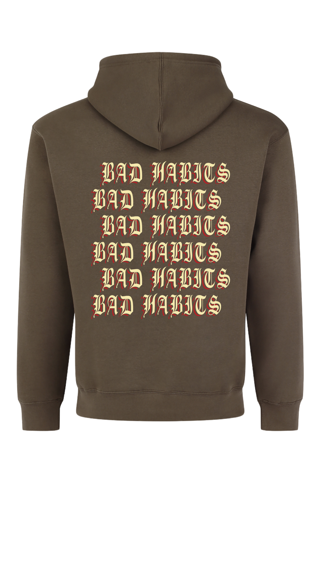Bad Habits Brown Hoodie