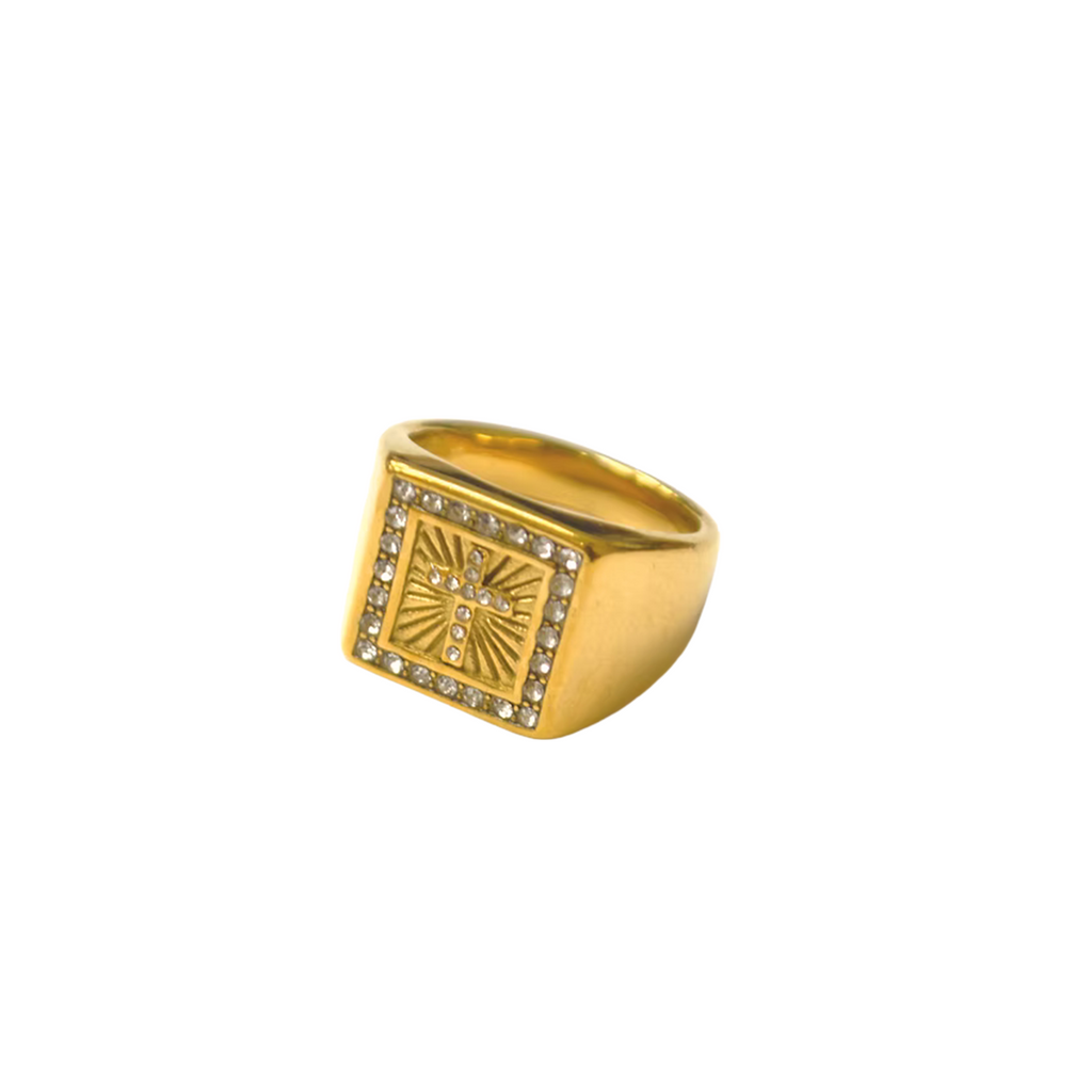 Diamond Cross Ring