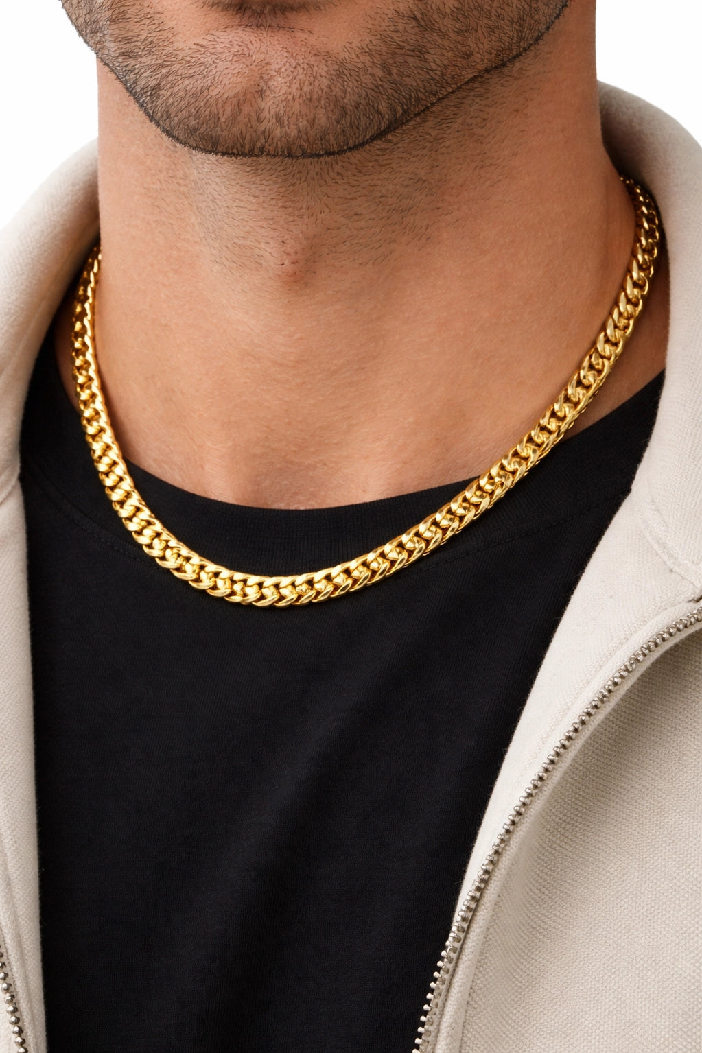 10mm Gold Cuban Curb Chain