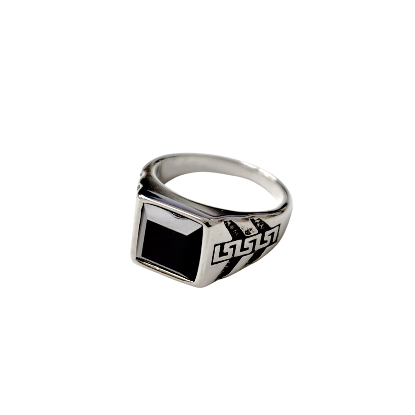 Onyx Greece Flat Top Ring