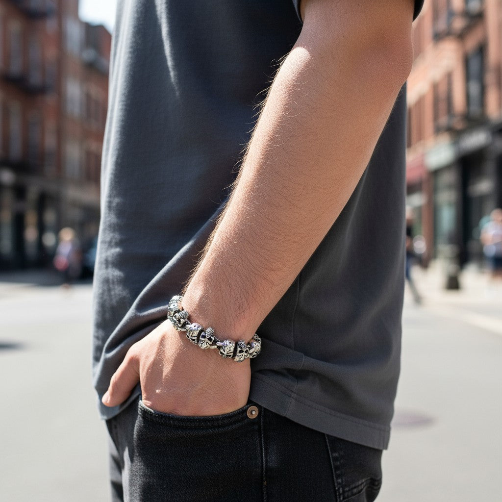 Double Skull Bracelet