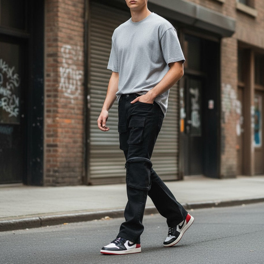 Pocket Cargo Stack Pants