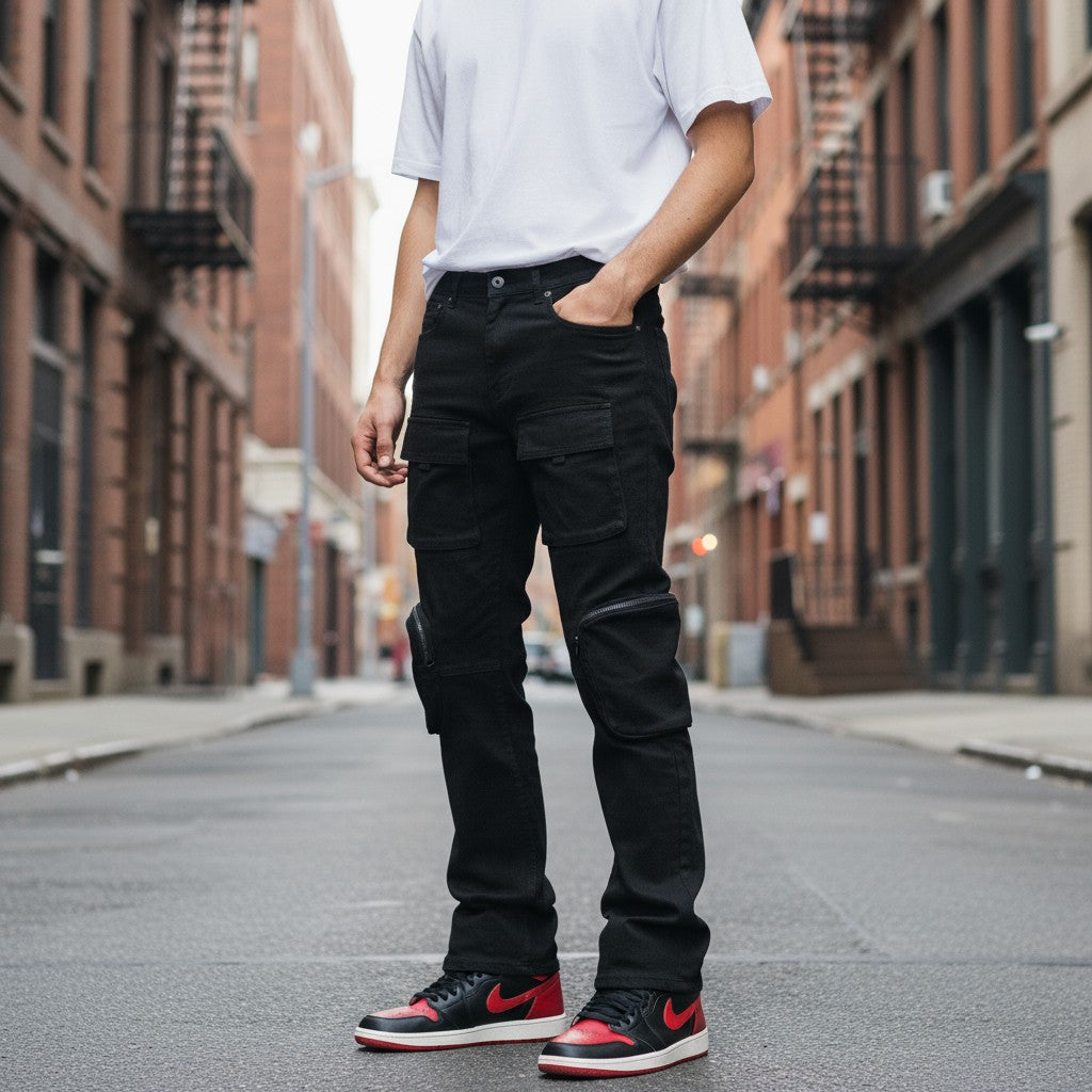 Pocket Cargo Stack Pants