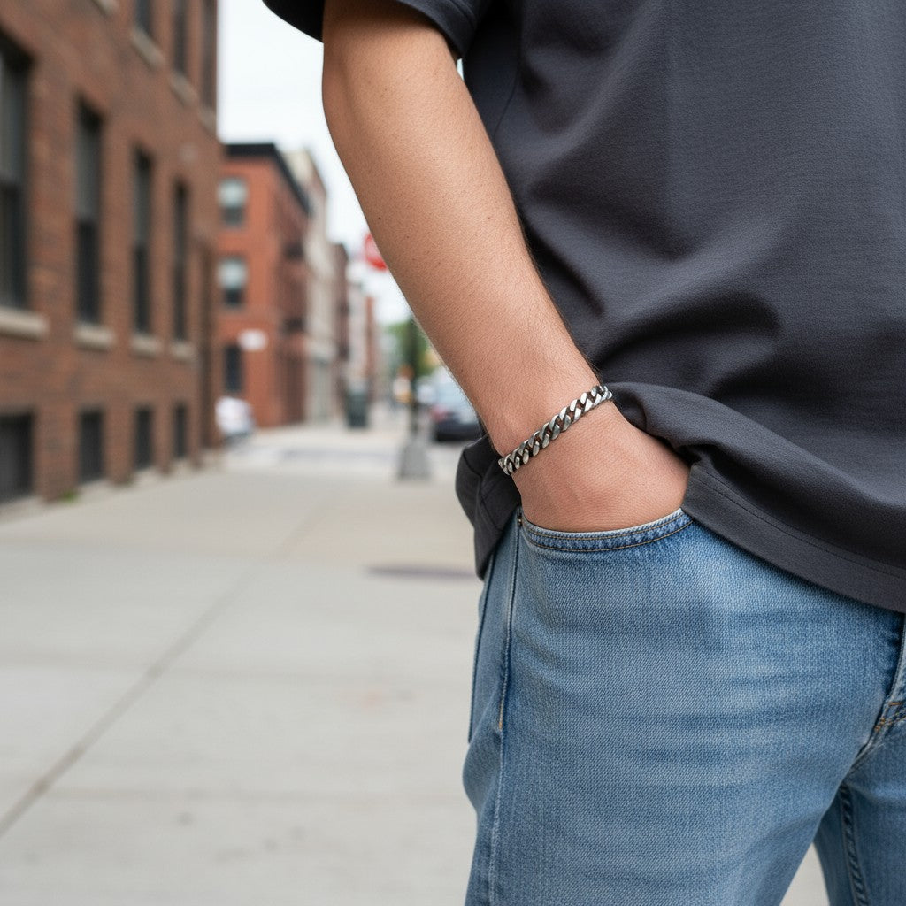 Gunmetal Cuban Bracelet