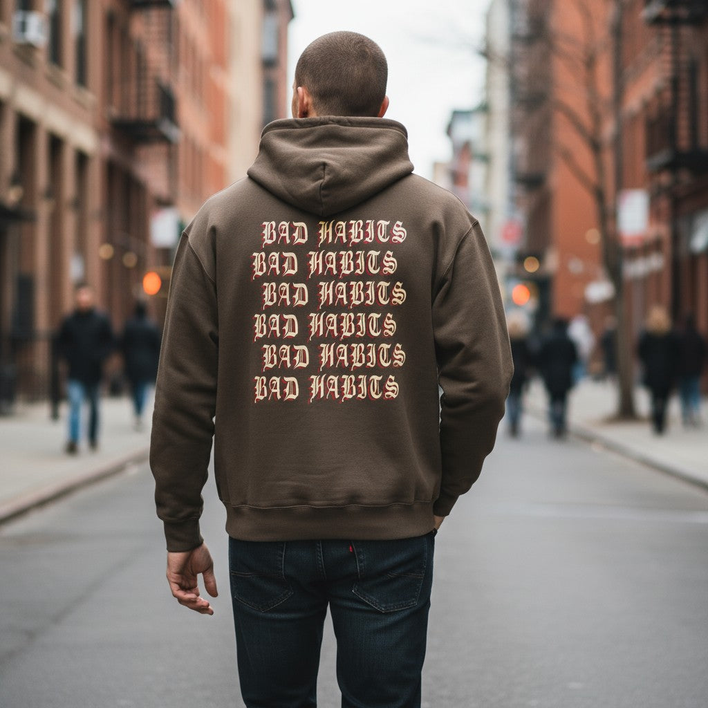 Bad Habits Brown Hoodie