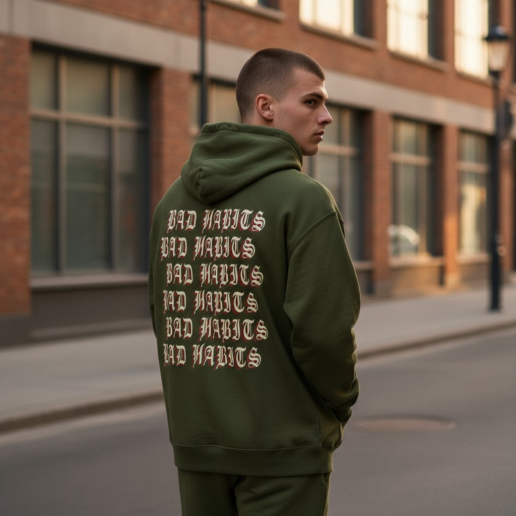 Bad Habits Olive Hoodie (Exclusive)
