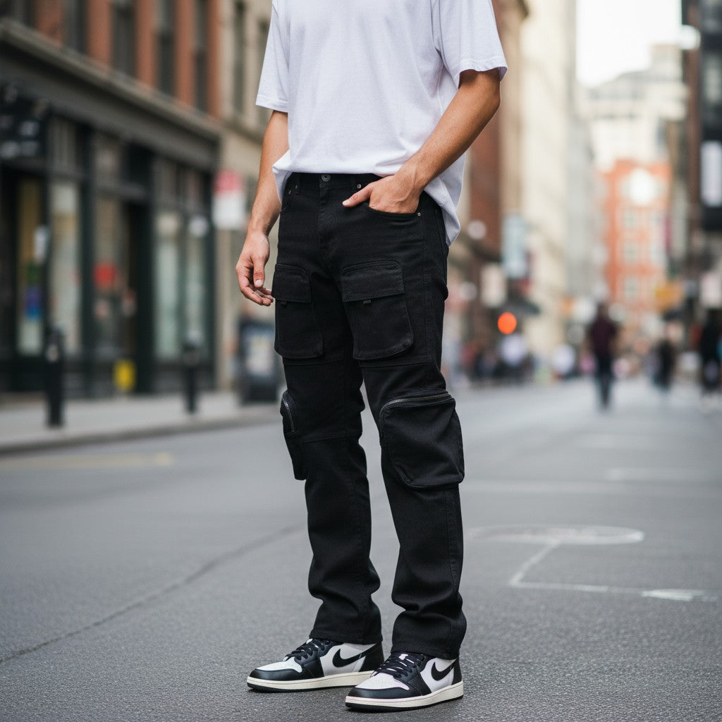 Pocket Cargo Stack Pants