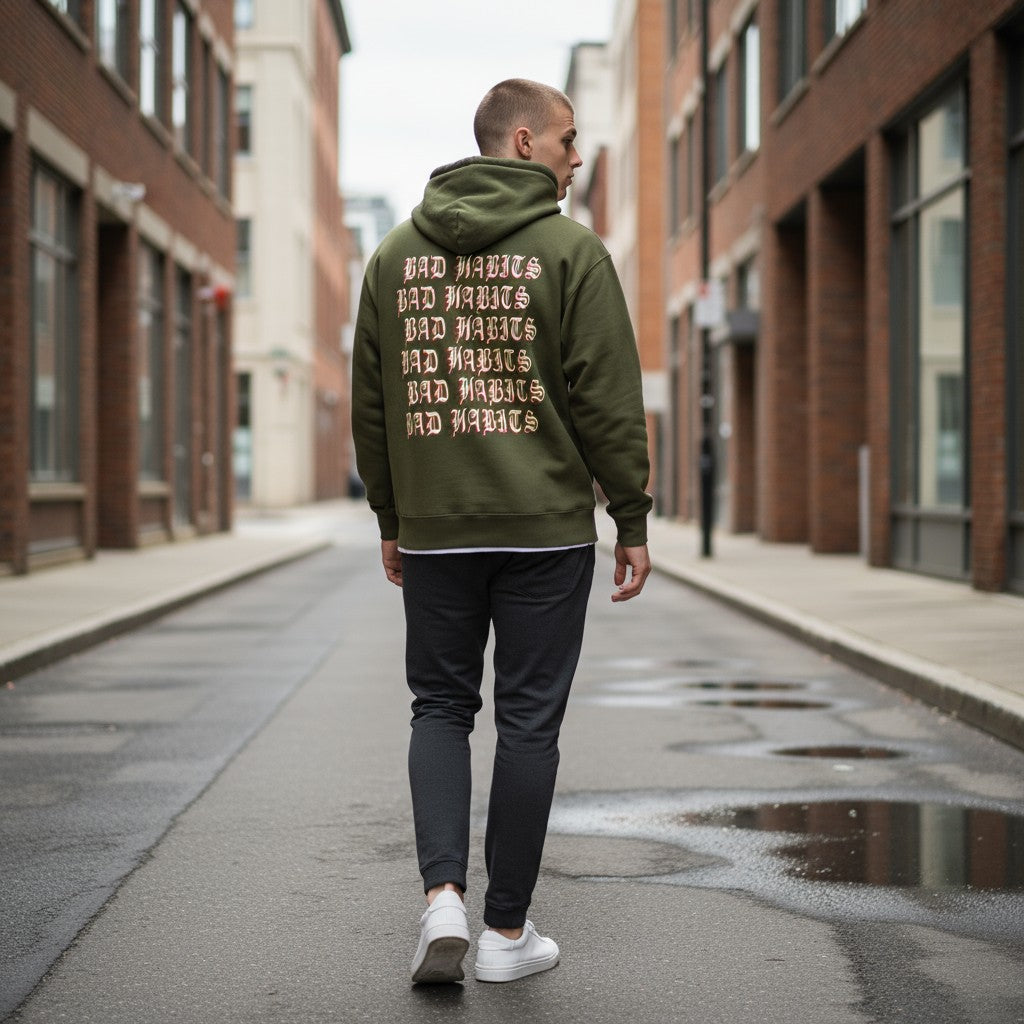 Bad Habits Olive Hoodie (Exclusive)
